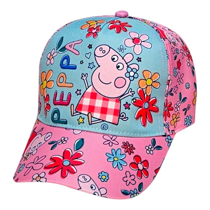 Șapcă fetițe Peppa Pig, mărime 51 cm, multicolor, șapcă copii de vară, confortabilă - imagine 3
